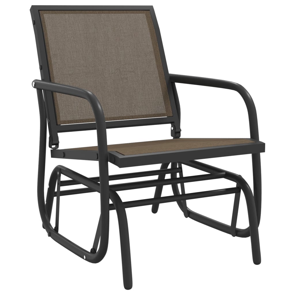 Fauteuil Suspendu Jardin Confort en Textilène Marron