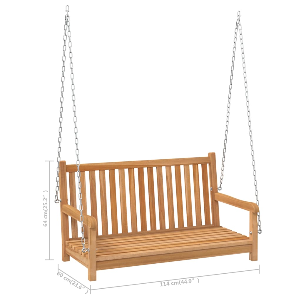 Balancelle de Jardin en Teck Confortable et Durable