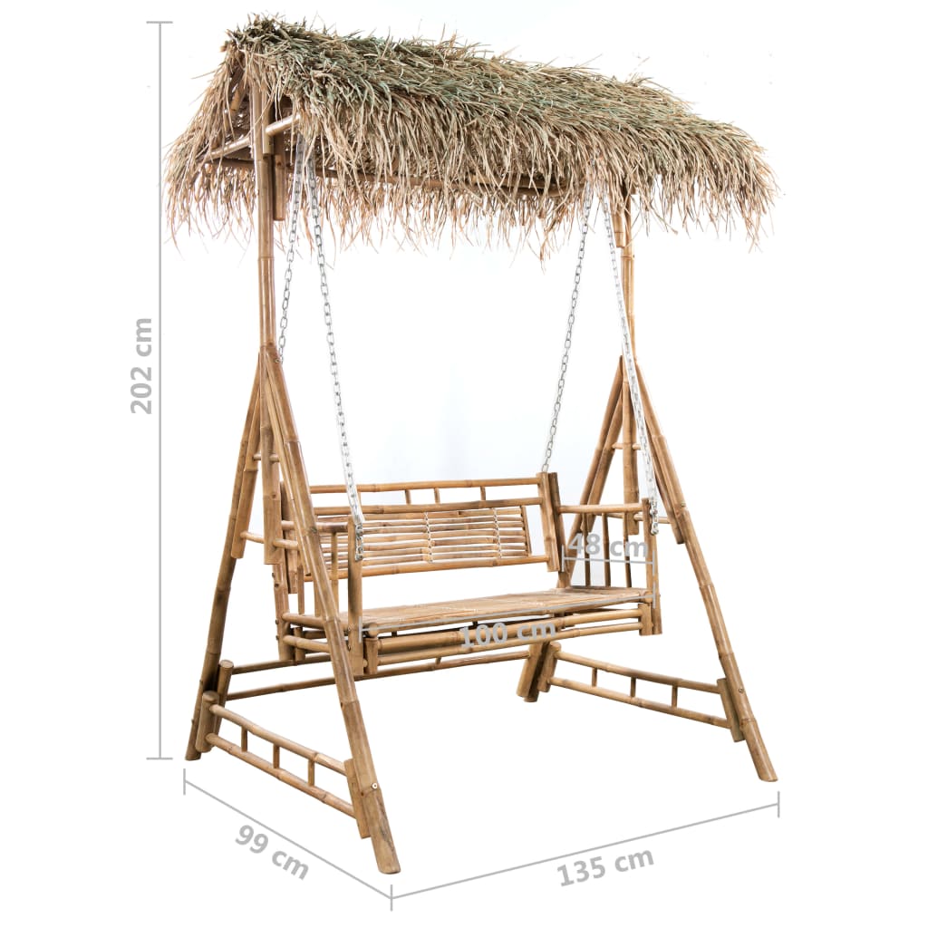 Balancelle Suspendue Tropicale 2 Places avec Coussin