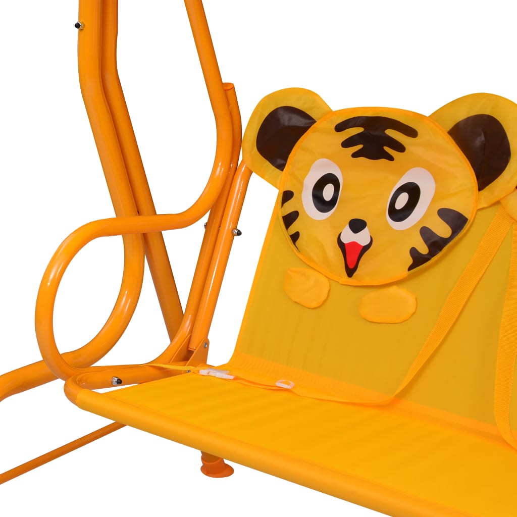 Balancelle Enfant Jardin Confortable avec Auvent Pare-Soleil