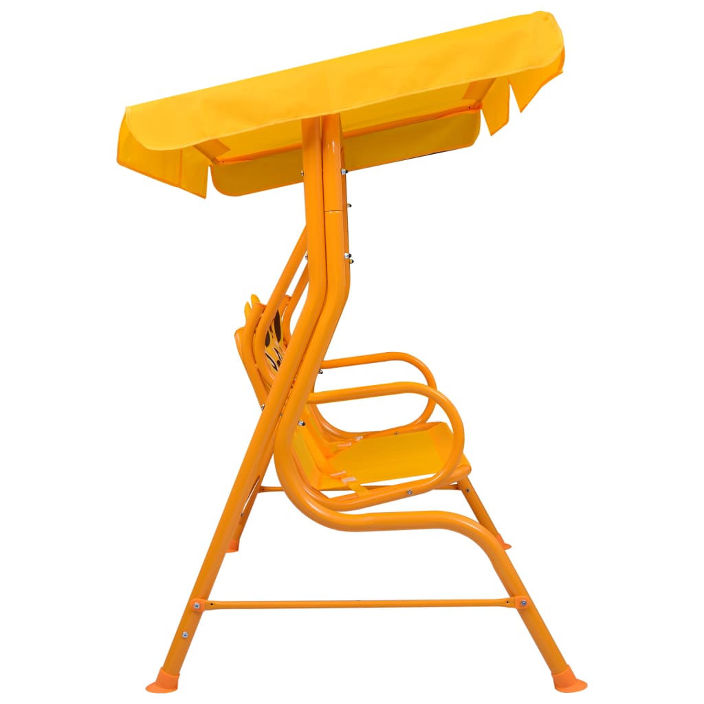 Balancelle Enfant Jardin Confortable avec Auvent Pare-Soleil