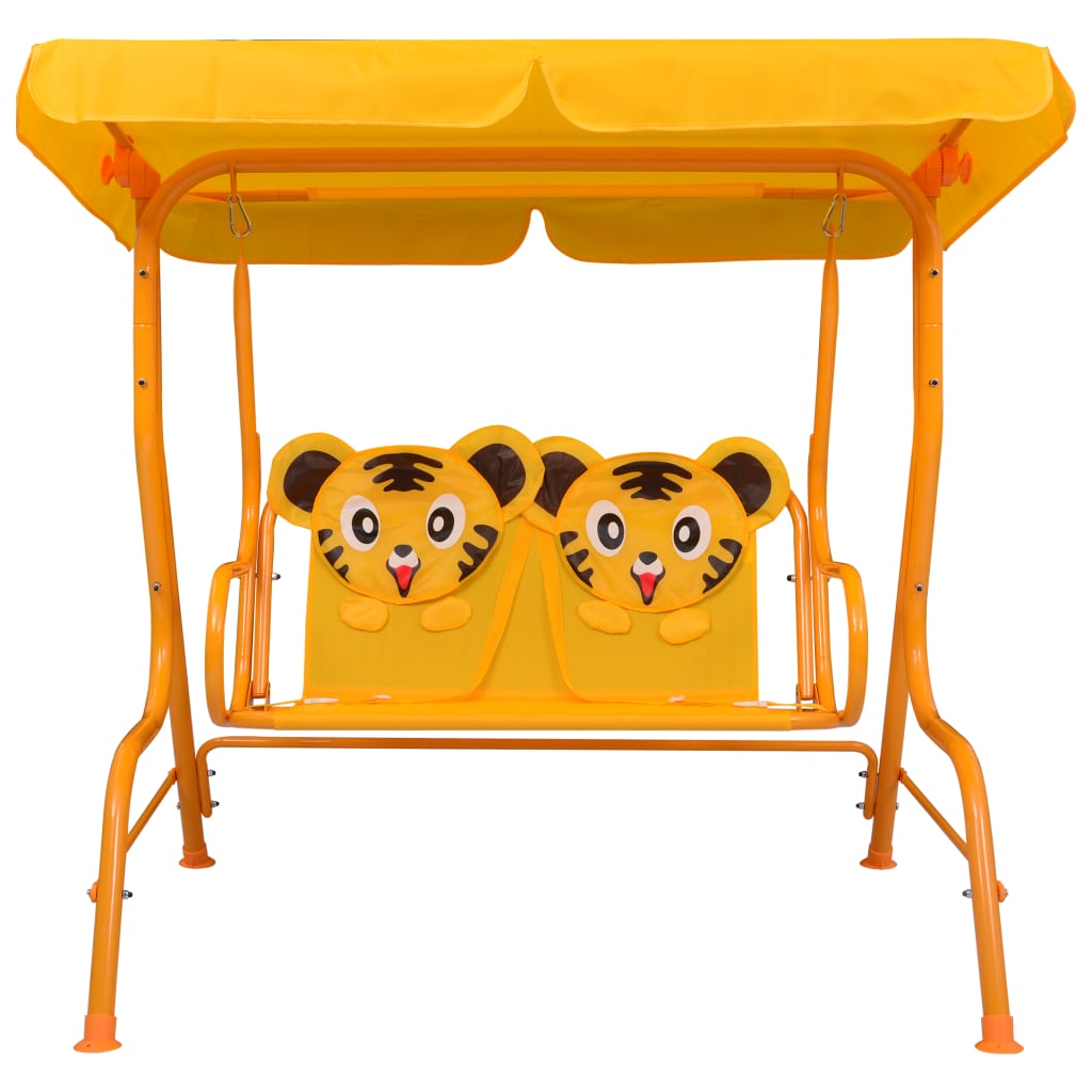 Balancelle Enfant Jardin Confortable avec Auvent Pare-Soleil
