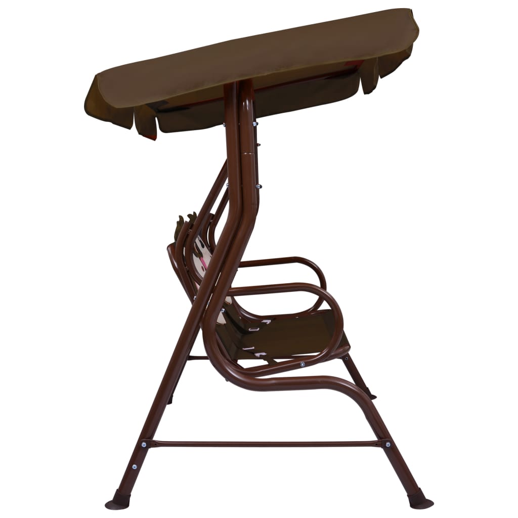 Balancelle Enfant Jardin Confortable avec Auvent Pare-Soleil