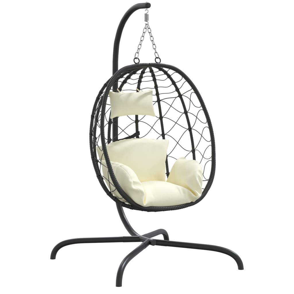 Fauteuil Œuf Suspendu sur Pied Confort Extérieur