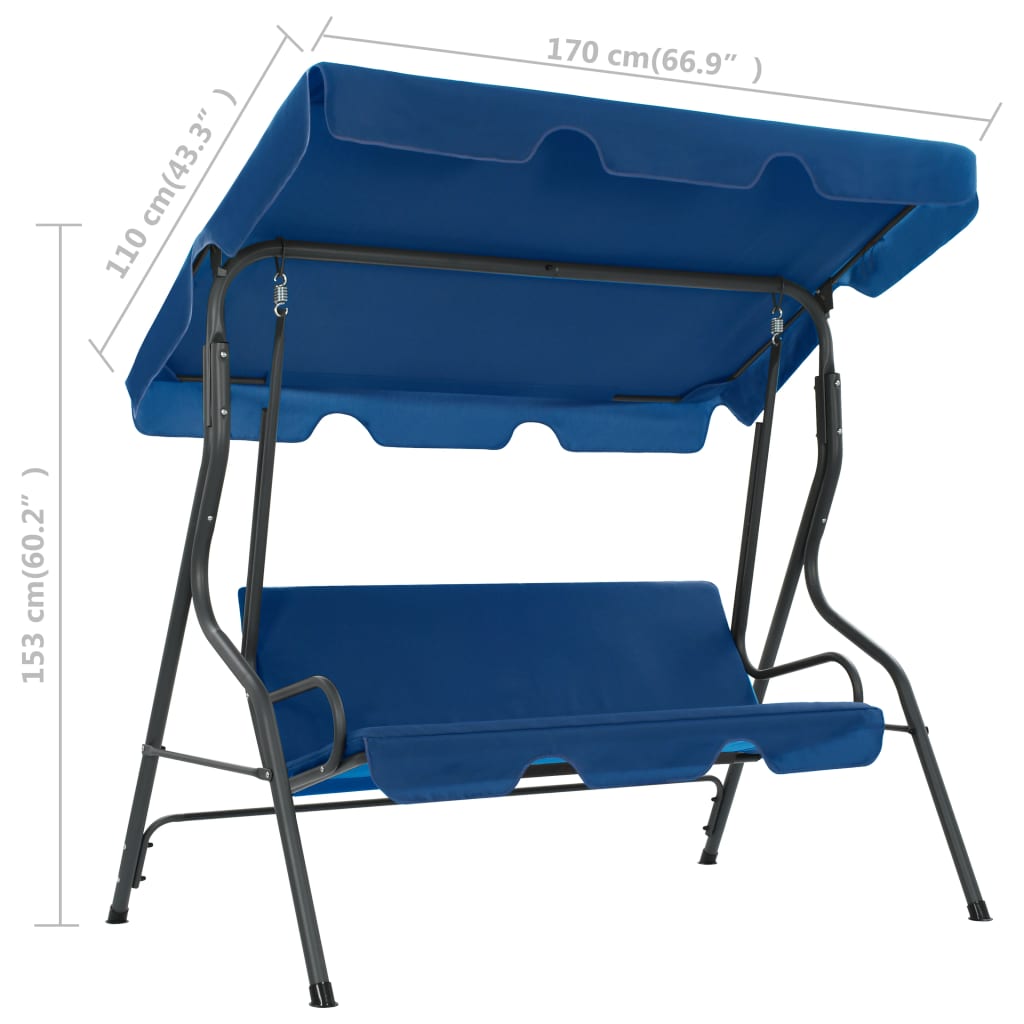 Balancelle de Jardin Confortable et Résistante en Tissu